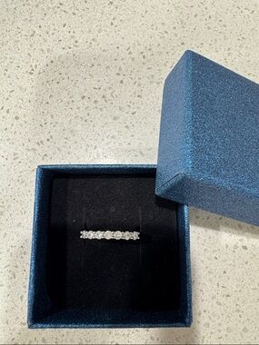 Elegant 926 Silver and Cubic Zirconia Band - Women's Jewelry